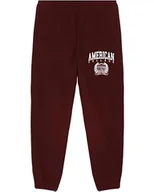 Spodnie sportowe męskie - AMERICAN COLLEGE USA Spodnie dresowe męskie, Burgundy, S - miniaturka - grafika 1