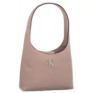 Torebki damskie - Torebka Minimal Monogram A Shoulder Bag Pale Conch K60K611820 TFT (CK487-b) Calvin Klein - miniaturka - grafika 1