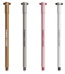 Happy Color Długopis ścieralny uszatki 0,5mm niebieski - Długopisy - miniaturka - grafika 1