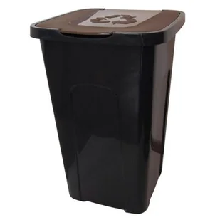 Pojemnik do segregacji 50 l brązowy - Kosze na śmieci - miniaturka - grafika 1