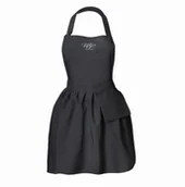 Odzież medyczna - Wonder Lashes Fartuszek Kosmetyczny z Falbanką Czarny - miniaturka - grafika 1