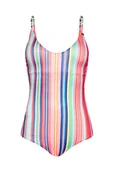 Stroje kąpielowe - Strój kąpielowy Femi Stories Lavender jednoczęsciowy w paski-XS - miniaturka - grafika 1