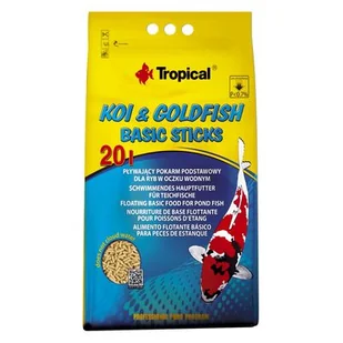Pokarm dla ryb pływający koigoldFish basic Sticks 20 l / 1600 g worek Tropical - Pokarm dla ryb - miniaturka - grafika 1