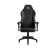 Fotele gamingowe - Aqirys Tarvos Gamingowy do 140kg Tkanina Skóra ECO Czarny - miniaturka - grafika 1