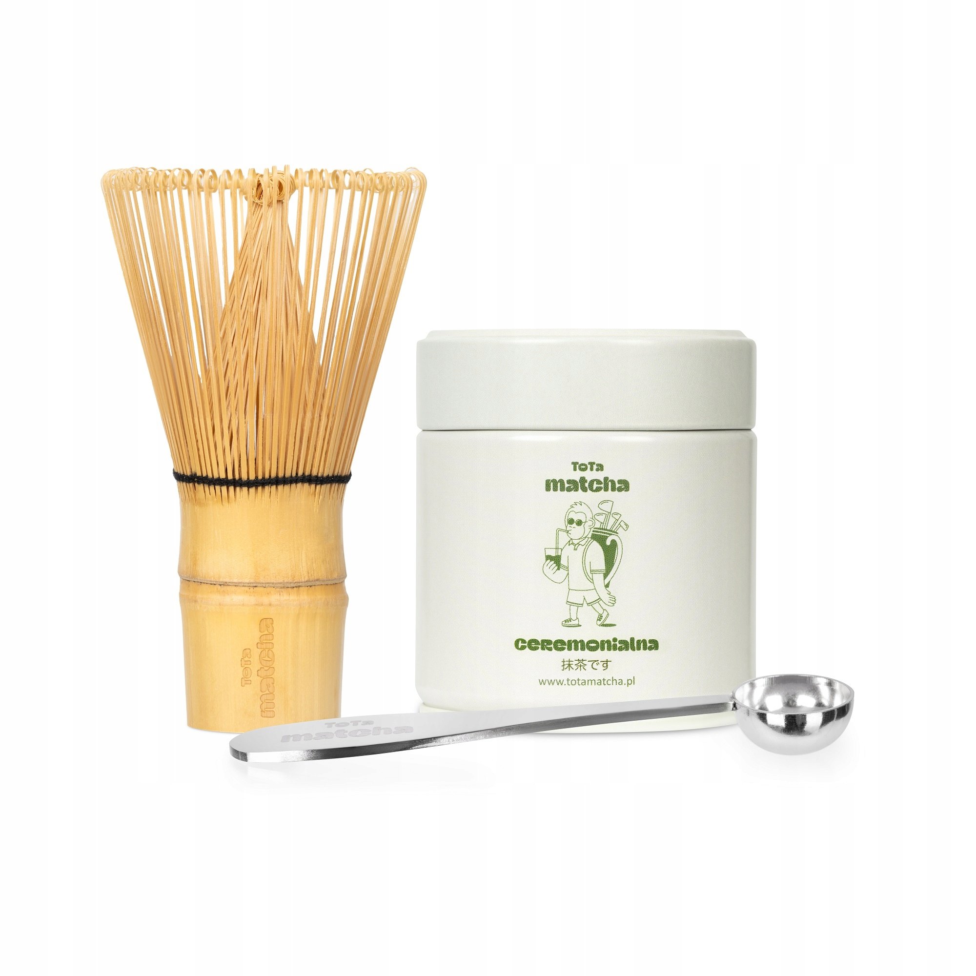 Zestaw ceremonialny matcha 30g, chasen, łyżeczka ToTa Matcha