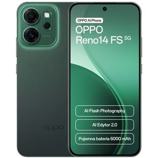 Oppo Reno 14 FS 5G 12/512GB Zielony - Telefony komórkowe - miniaturka - grafika 1