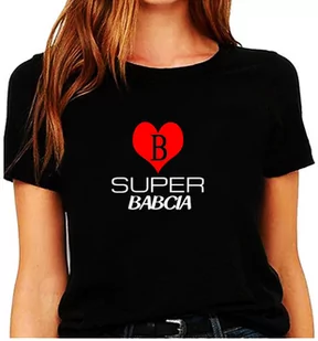 Koszulka z nadrukiem Dla Babci " Super babcia " - Dzień Babci i Dzień Dziadka - miniaturka - grafika 1