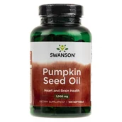 Suplementy naturalne - SWANSON Pumpkin seed oil 100mg, 100sqels. - Olej z pestek dyni 21SWAPUMPK - miniaturka - grafika 1