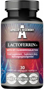 APOLLO'S HEGEMONY LACTOFERRIN+ LAKTOFERYNA 30 KAPSUŁEK - Suplementy diety - miniaturka - grafika 1