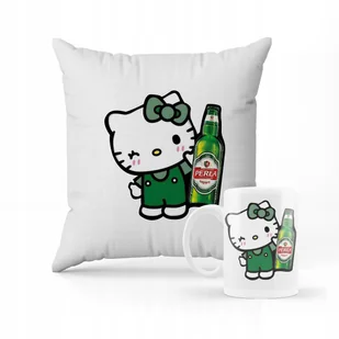 ZESTAW PODUSZKA + KUBEK PREZENT PERŁA PIWO MEM HELLO KITTY #26 - Gadżety dla niej i dla niego - miniaturka - grafika 1