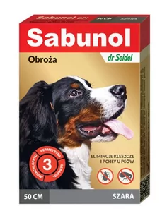 Dr Seidla Laboratorium Sabunol szara obroża przeciw pchłom i kleszczom dla psa - Artykuły przeciw pasożytom - miniaturka - grafika 1
