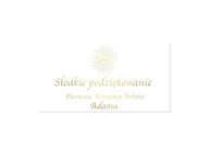 Gadżety na imprezę - Naklejki personalizowane na pudełka na ciasto - 30 szt. - miniaturka - grafika 1