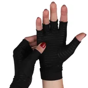 Rękawiczki - Kompresyjne Rękawiczki Z Miedzią niwelujące ból stawów rozm. L - miniaturka - grafika 1