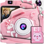 Aparaty Cyfrowe - APARAT CYFROWY DLA DZIECI Dziecka Fotograficzny JEDNOROŻEC + KARTA 4GB - miniaturka - grafika 1