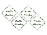 Wesele i ślub - Zawieszki z wstążeczką na wódkę weselną - 12 szt. - miniaturka - grafika 1
