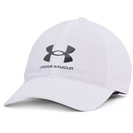 Czapki damskie - Under Armour Męska czapka ArmourVent regulowana czapka Biały / / Podziałka Szary (100) Jeden rozmiar 1361528-100-One Size Fits Most - miniaturka - grafika 1