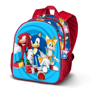 Sega-Sonic Friends-mały plecak 3D, niebieski, NIEBIESKI, Jeden rozmiar, Mały plecak 3D Friends - Plecaki - miniaturka - grafika 1