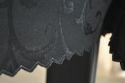 Obrusy i serwetki - Czarny obrus plamoodporny 140x300 ornament - miniaturka - grafika 1