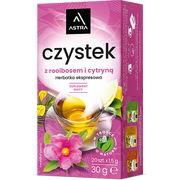 Herbata - Astra Czystek z Rooibosem i Cytryną EX20 30g - miniaturka - grafika 1