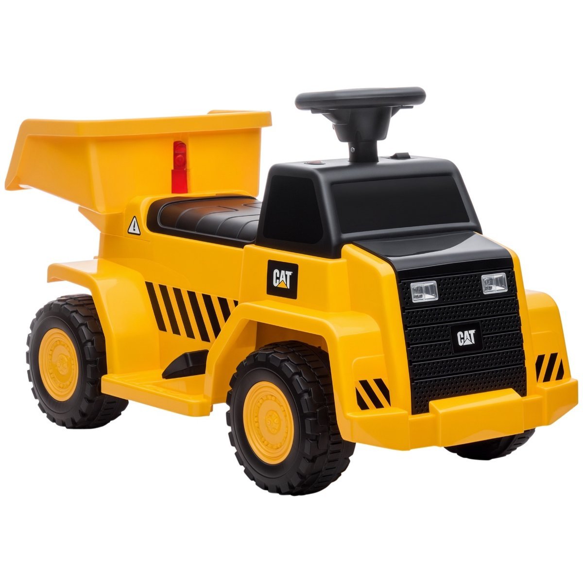 HOMCOM Elektryczny traktor dla dzieci, pojazd zabawkowy z odchylanym obszarem załadunku, klakson, elektryczny samochód dla dzieci, traktor do jeżdże..