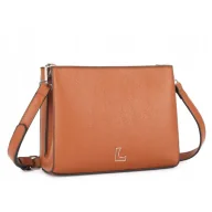 Torebki damskie - Torebka Damska Listonoszka LUIGISANTO Brązowa Eko - miniaturka - grafika 1