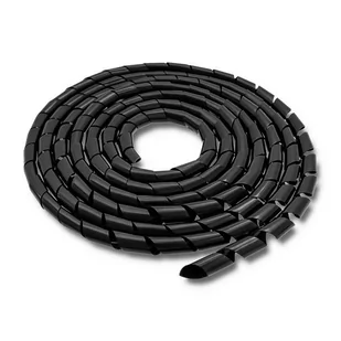 Qoltec Organizer Organizer do kabli 14mm 10m czarny 52254 52254 - Tuning komputera - akcesoria - miniaturka - grafika 1