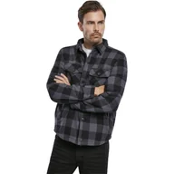 Odzież taktyczna i umundurowanie - Kurtka Brandit Lumber Jacket Black/Grey Gingham - miniaturka - grafika 1