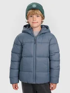 Kurtki i kamizelki sportowe męskie - 4F Kurtka puchowa z wypełnieniem syntetycznym chłopięca - szara 122 (6-7 lat) - miniaturka - grafika 1