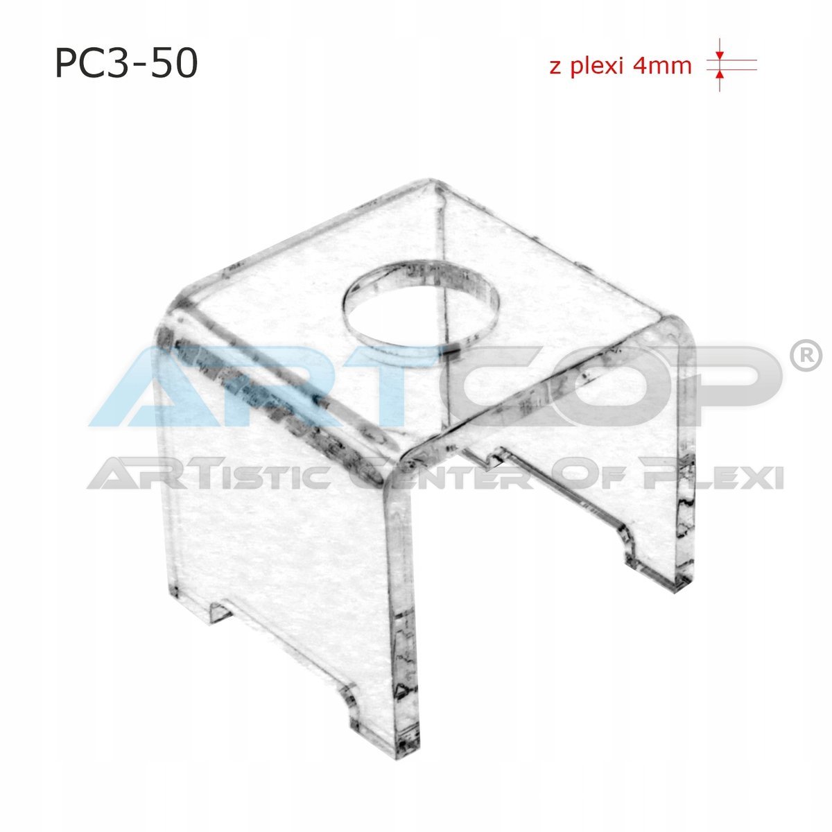 Podstawka Stojak Ekspozytor Kostka z plexi 5x5x5cm
