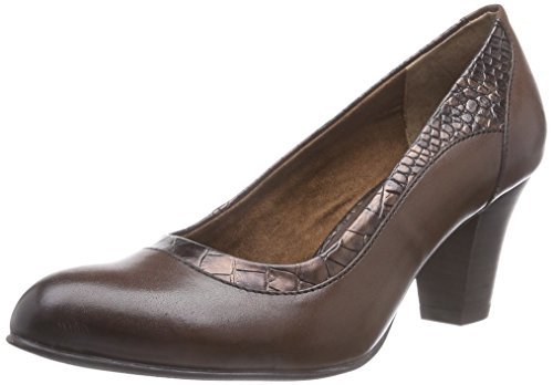 Jana 22400 damskie czółenka, brązowy - Braun Braun Mocca Met Str 397-37.5 EU