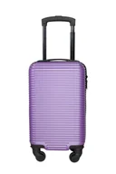 Walizki - MAŁA WALIZKA KABINOWA FIOLETOWA 40 x 25 x 20 RYANAIR, WIZZAIR DARMOWY BAGAŻ PODRĘCZNY - miniaturka - grafika 1
