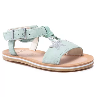 Buty dla dziewczynek - Sandały Clarks - Finch Summer T 261576236 Light Green - grafika 1