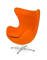 Fotele - King Home Fotel King Bath Egg kaszmir marchewkowy pomarańcz JH-026.MARCHEWKA.38 - miniaturka - grafika 1