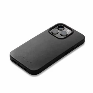 Mujjo Full Leather Case etui skórzane do iPhone 14 Pro Max kompatybilne z MagSafe black - Etui i futerały do telefonów - miniaturka - grafika 1