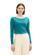Koszule damskie - Podstawowa koszula damska z długimi rękawami TOM TAILOR, 21178-wiecznie zielony, XS - miniaturka - grafika 1