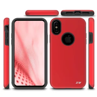 Zizo Sleek Hybrid Cover Etui iPhone Xs / X (Red) - Etui i futerały do telefonów - miniaturka - grafika 4
