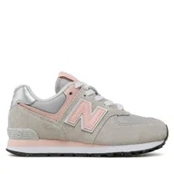 Buty dla chłopców - Sneakersy New Balance PC574EVK Szary - miniaturka - grafika 1