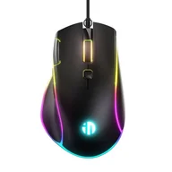 Myszki - Inphic PW8 RGB 1200-7200 DPI (czarna) - miniaturka - grafika 1