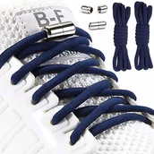 Akcesoria obuwnicze - MOCNE SZNUROWADŁA BEZ WIĄZANIA ELASTYCZNE SZNURÓWKI DO BUTÓW OKRĄGŁE 100CM - miniaturka - grafika 1