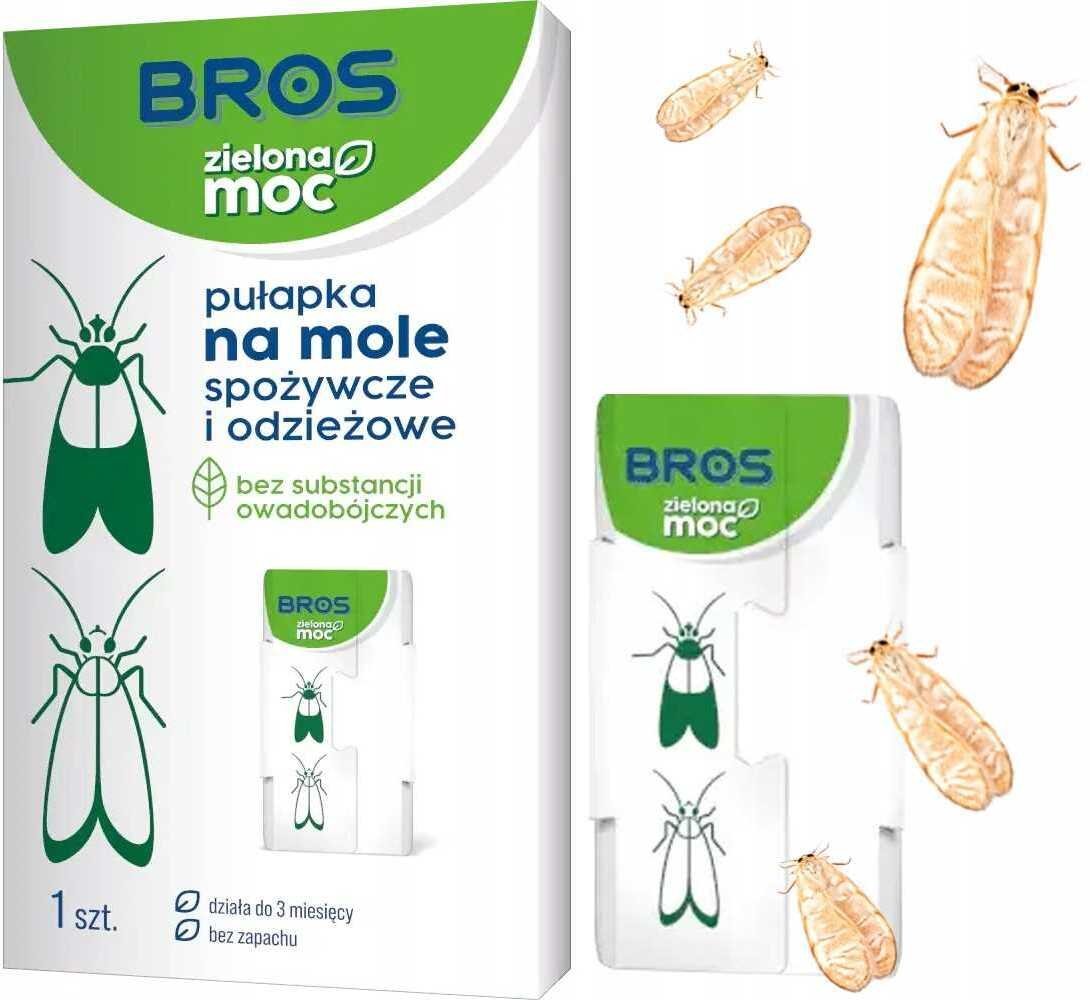 Bros - Zielona Moc pułapka na mole spożywcze i odzieżowe - 1 szt.