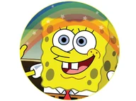 Ciasta i półprodukty do ciast - Dekoracyjny opłatek tortowy Spongebob - 20 cm - miniaturka - grafika 1