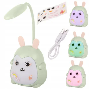Lampka Nocna Dla Dzieci Biurkowa Led Rgb Usb Do Nauki Czytania 3 Tryby - Lampy stojące - miniaturka - grafika 1