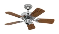 Wentylatory sufitowe - Wentylator sufitowy z łańcuszkiem Classic Royal chrom błyszczący 75 dąb antyczny / dąb dziki - miniaturka - grafika 1