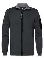 Swetry męskie - Petrol Industries Men Knitwear Naszyjnik Sweter Sweter męski, Metal szary, XL - miniaturka - grafika 1