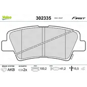 Klocki hamulcowe - Klocki hamulcowe - komplet VALEO 302335 - miniaturka - grafika 1