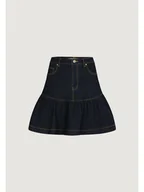 Spódnice - Morgan Spódnica jeansowa 261-JSOUBIA Granatowy Regular Fit - miniaturka - grafika 1