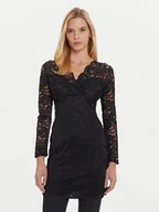 Sukienki - Morgan Sukienka koktajlowa 252-RENEE Czarny Slim Fit - miniaturka - grafika 1