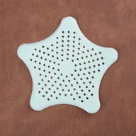 Korki do umywalek - 13 cm (zieleń nordycka), 1 sztuka, silikonowy korek spustowy w kształcie pięcioramiennej gwiazdy, wrażliwy na dotyk, zapobiegający zatykaniu się zlew - miniaturka - grafika 1