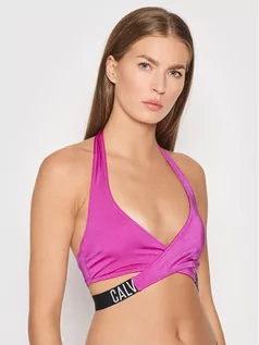 Stroje kąpielowe - Calvin Klein Swimwear Góra od bikini KW0KW01460 Różowy - grafika 1