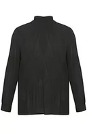 Koszulki i topy damskie - KAFFE CURVE Damska koszulka damska Plus Size Long Sleeves Blouse, Black Deep, 44 - miniaturka - grafika 1